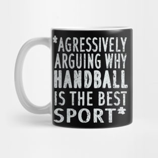 Handball team team throw saying circular runner Mug